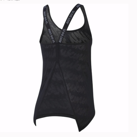 Nike Tank Elastika Split Back Training Drifit BLK - Picture 6 of 8